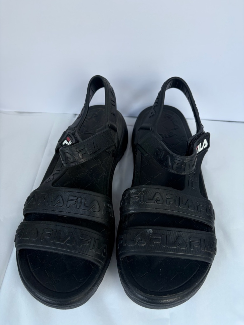Fila Black Outdoor Sandals Men’s 11 - Picture 2 of 7